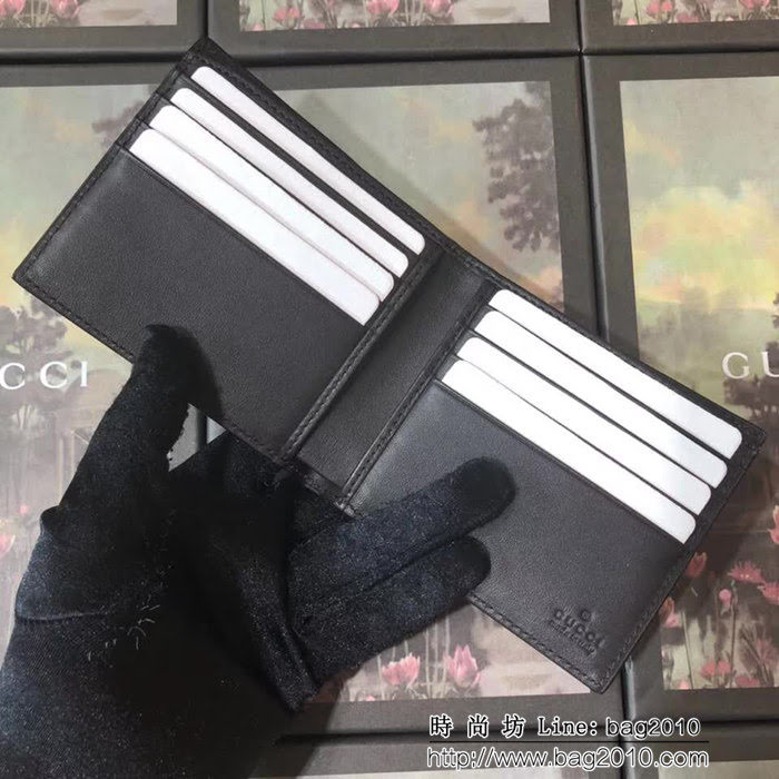 GUCCI古馳 專櫃同步 紅藍綠織帶加杏色雙G提花面料 男士雙折皮夾 408827 杏色 WTG1926